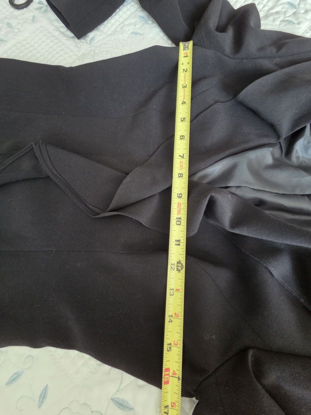 Calvin Klein Black Ruffle-Front Blazer - Picture 7 of 10